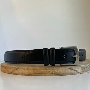 Vintage 90s Columbia Black Genuine Leather Gorpcore Utility Belt Size Unisex XL